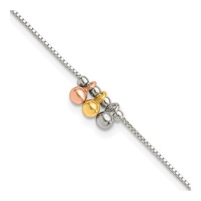 Sterling Silver Plus Total Anklet