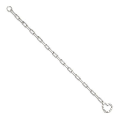 Sterling Silver Open Link Bracelet – view 3