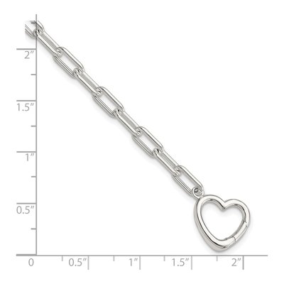 Sterling Silver Open Link Bracelet – view 6