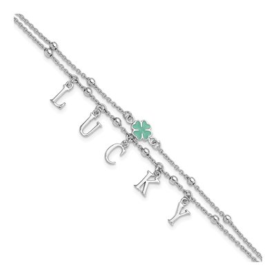 Sterling Silver Clover Lucky Bracelet