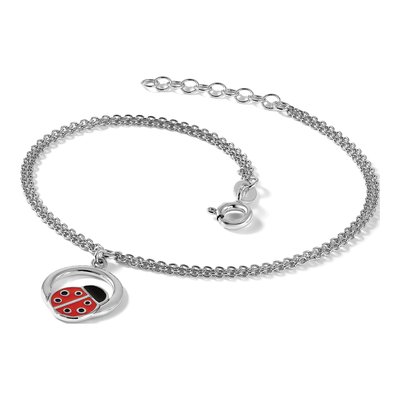 Sterling Silver Ladybug Charm Bracelet – view 8