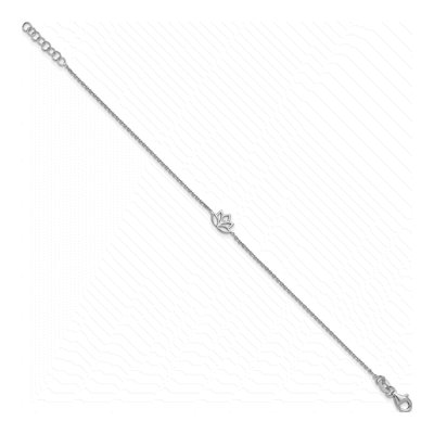 Sterling Silver Lotus Flower Bracelet – view 3