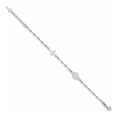 Sterling Silver Rosary Bracelet – view 3