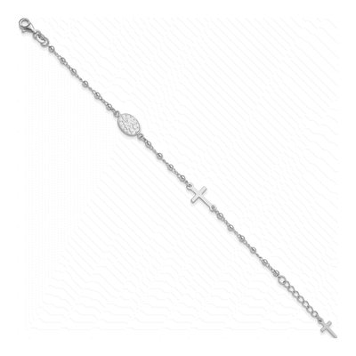 Sterling Silver Rosary Bracelet – view 6