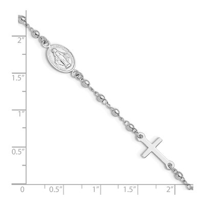 Sterling Silver Rosary Bracelet – view 8