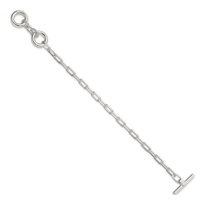 Sterling Silver 4.2mm Open Toggle Link Chain Bracelet – view 2