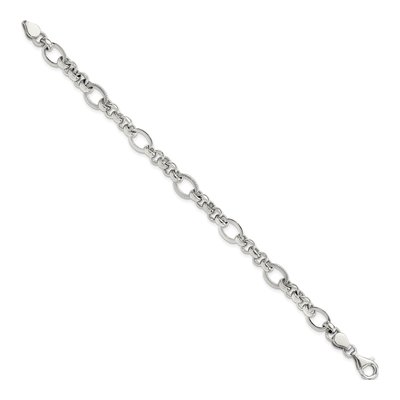 Sterling Silver Fancy Link Bracelet – view 3
