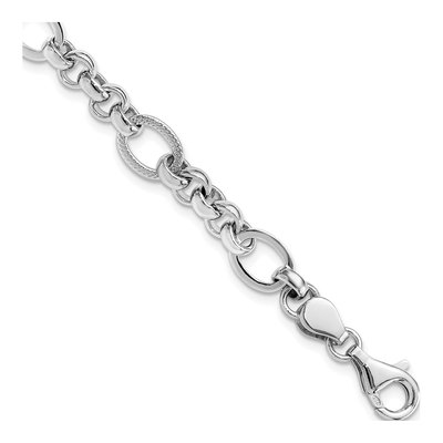 Sterling Silver Fancy Link Bracelet
