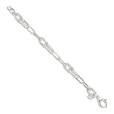 Sterling Silver Paperclip Bracelet – view 3