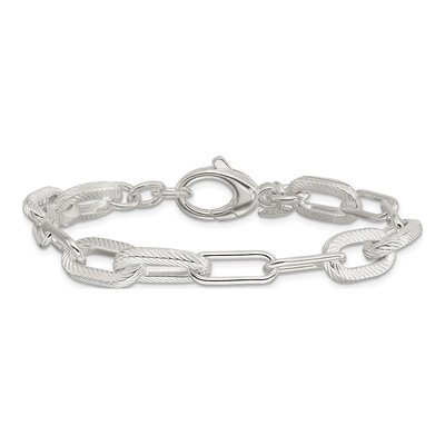 Sterling Silver Paperclip Bracelet – view 4