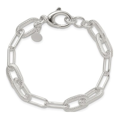 Sterling Silver Paperclip Bracelet – view 5