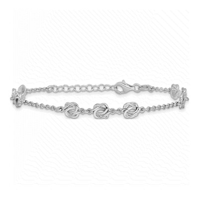 Sterling Silver Love Knot Bracelet – view 4