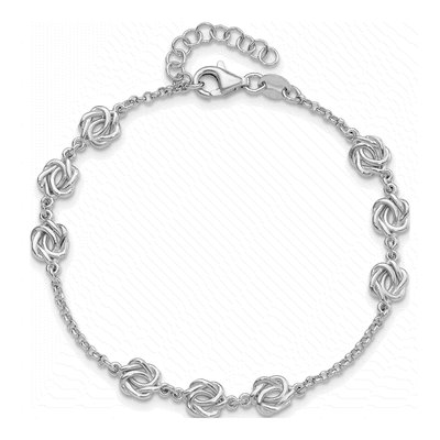Sterling Silver Love Knot Bracelet – view 5