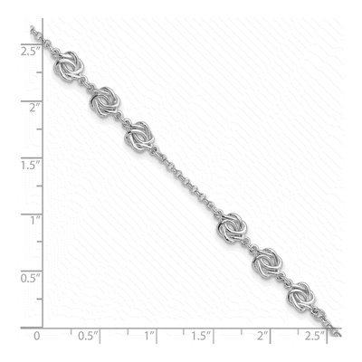 Sterling Silver Love Knot Bracelet – view 6