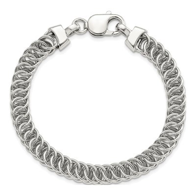 Sterling Silver Fancy Link Bracelet – view 5