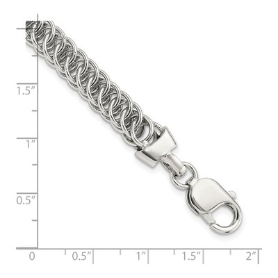 Sterling Silver Fancy Link Bracelet – view 6