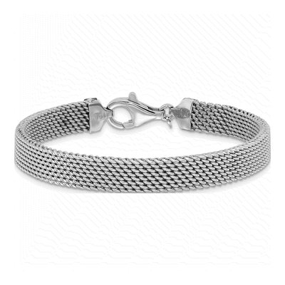 Sterling Silver Mesh Woven Bracelet – view 3