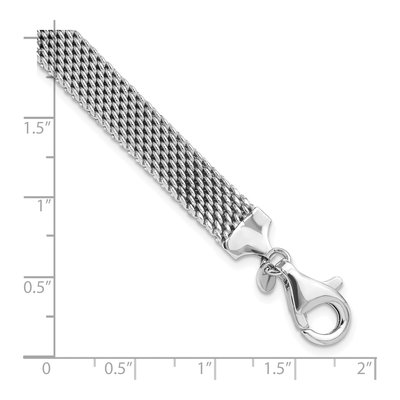 Sterling Silver Mesh Woven Bracelet – view 5
