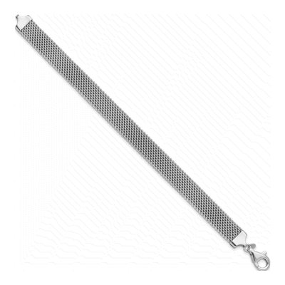 Sterling Silver Mesh Woven Bracelet – view 3