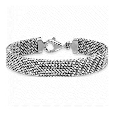 Sterling Silver Mesh Woven Bracelet – view 4