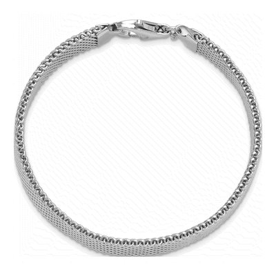 Sterling Silver Mesh Woven Bracelet – view 5