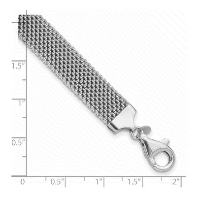 Sterling Silver Mesh Woven Bracelet – view 6