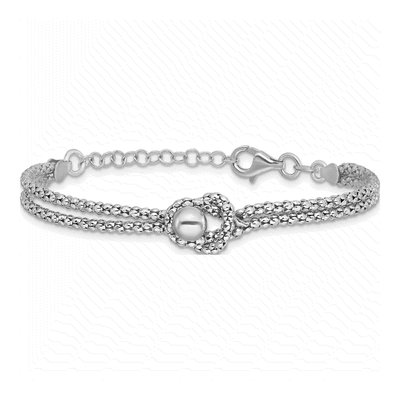 Sterling Silver Knot Bracelet – view 3
