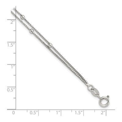 Sterling Silver 2-Strand Beaded Bracelet – view 6