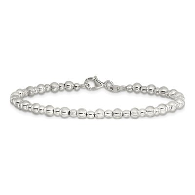 Sterling Silver Beaded Bracelet – view 3