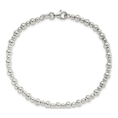 Sterling Silver Beaded Bracelet – view 4