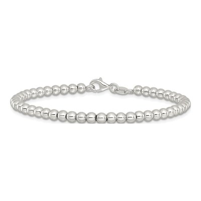 Sterling Silver Beaded Bracelet – view 4