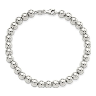Sterling Silver Beaded Bracelet – view 4