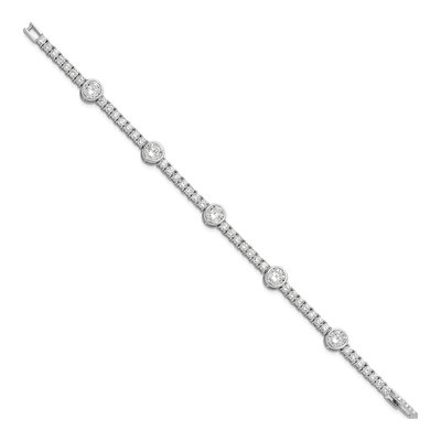 Sterling Silver CZ Tennis Bracelet – view 3