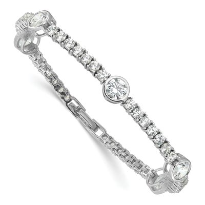 Sterling Silver CZ Tennis Bracelet – view 4