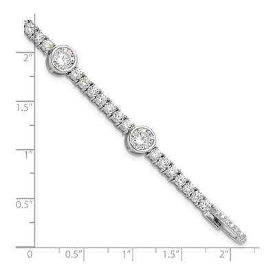 Sterling Silver CZ Tennis Bracelet – view 6