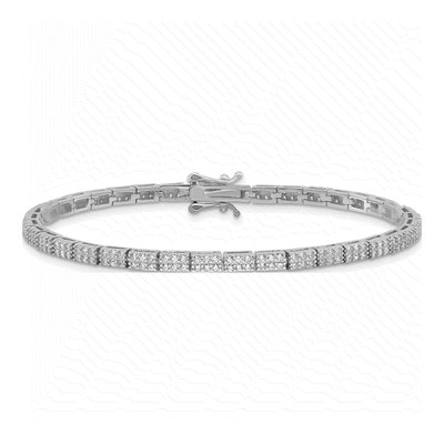 Sterling Silver CZ Micro Pave Bracelet – view 4