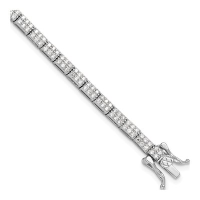 Sterling Silver CZ Micro Pave Bracelet