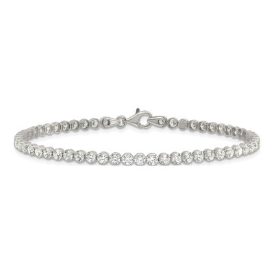 Sterling Silver CZ Tennis Bracelet – view 4