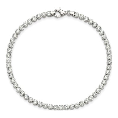 Sterling Silver CZ Tennis Bracelet – view 5