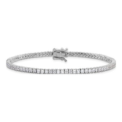 Sterling Silver CZ Tennis Bracelet – view 3