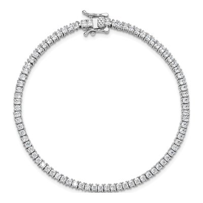 Sterling Silver CZ Tennis Bracelet – view 4
