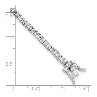 Sterling Silver CZ Tennis Bracelet – view 5