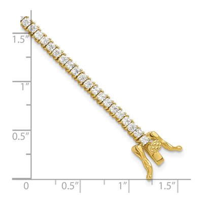 Gold-Plated Sterling Silver CZ Tennis Bracelet – view 5