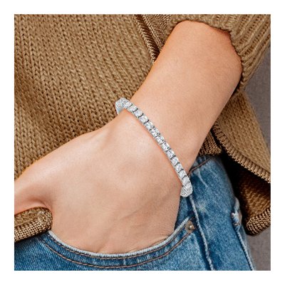 Sterling Silver CZ Tennis Bracelet – view 6