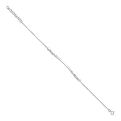 Sterling Silver CZ ID Bracelet – view 3