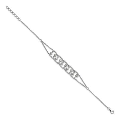Sterling Silver CZ Fancy Bracelet | Pure Fire – view 3