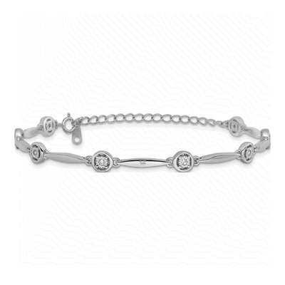 Sterling Silver CZ Bracelet – view 3