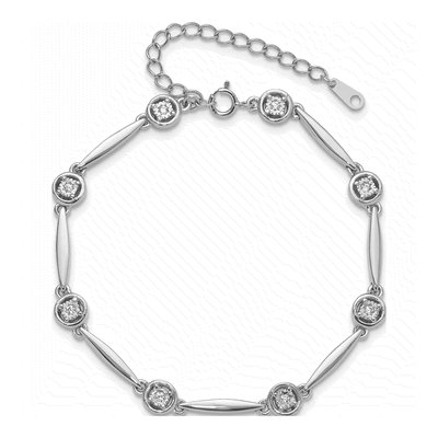 Sterling Silver CZ Bracelet – view 4