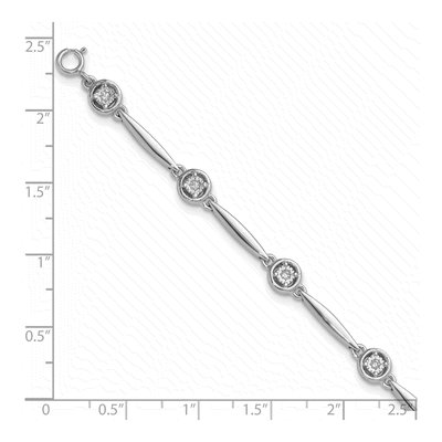 Sterling Silver CZ Bracelet – view 5