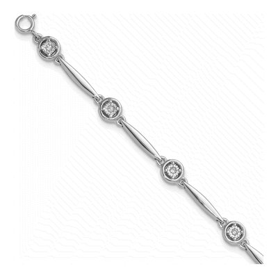 Sterling Silver CZ Bracelet